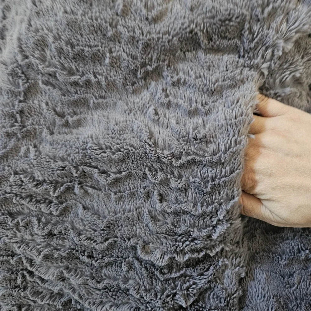 Patagonia Los Gatos Fleece Womens XL Grey Wavy Textured Mock Neck Gorpcore Cozy - Picture 12 of 15